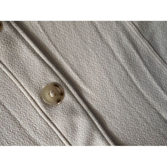 NEW Anthropologie Maeve Square-Neck Ivory Mini Flounce Dress Medium or Large - Picture 8 of 9